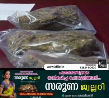 400 ഗ്രാം ചരസുമായി യുവാവ് അറസ്റ്റിൽ