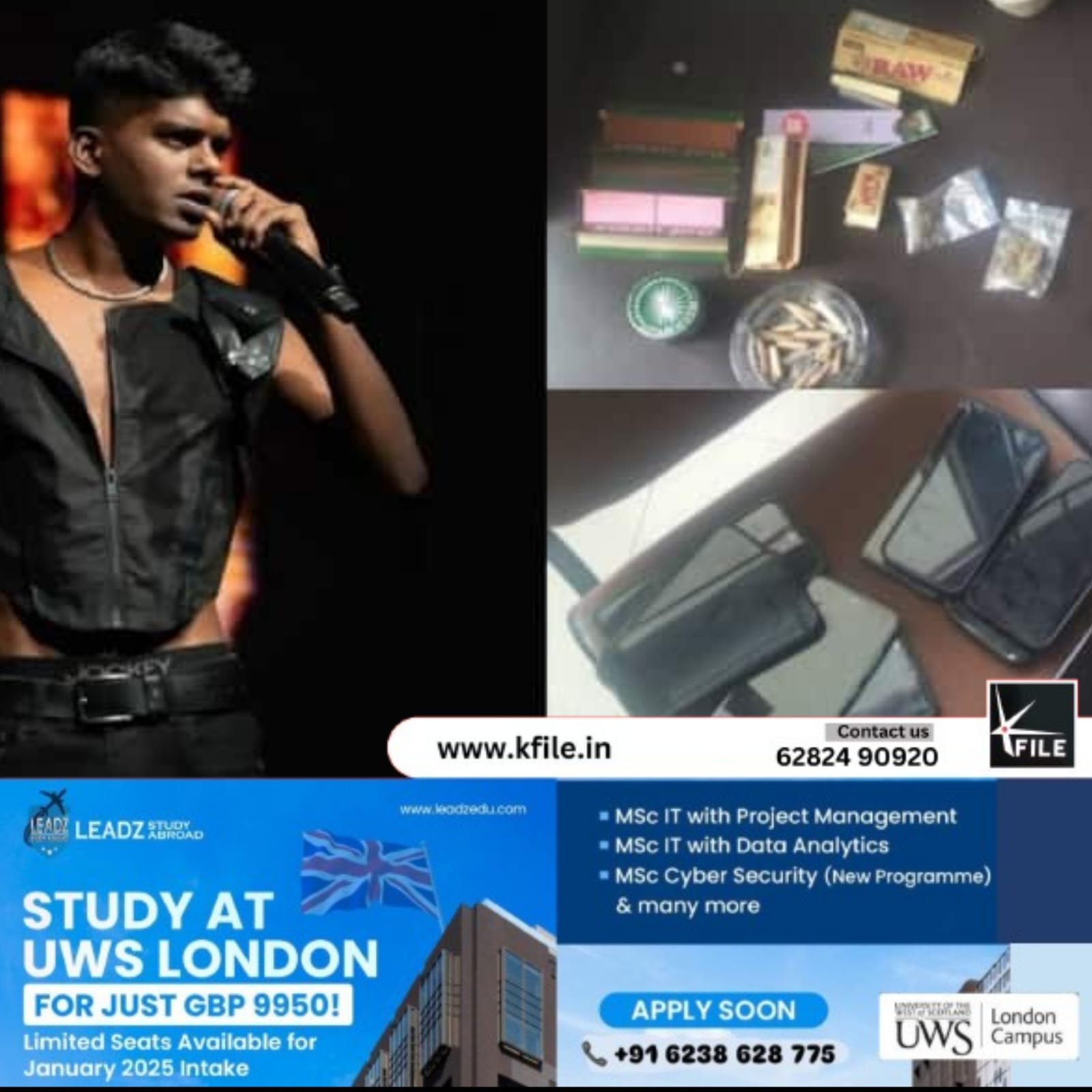 വേടനെ പിടികൂടിയത് കഞ്ചാവ് വലിക്കുന്നതിനിടെയെന്ന് എഫ്ഐആർ