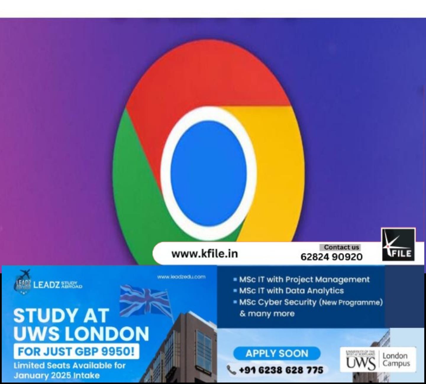 രാജ്യത്തെ ഗൂഗിൾ ക്രോം ഉപയോക്താക്കൾക്കായി സുരക്ഷാ മുന്നറിയിപ്പ് പുറത്തിറക്കി