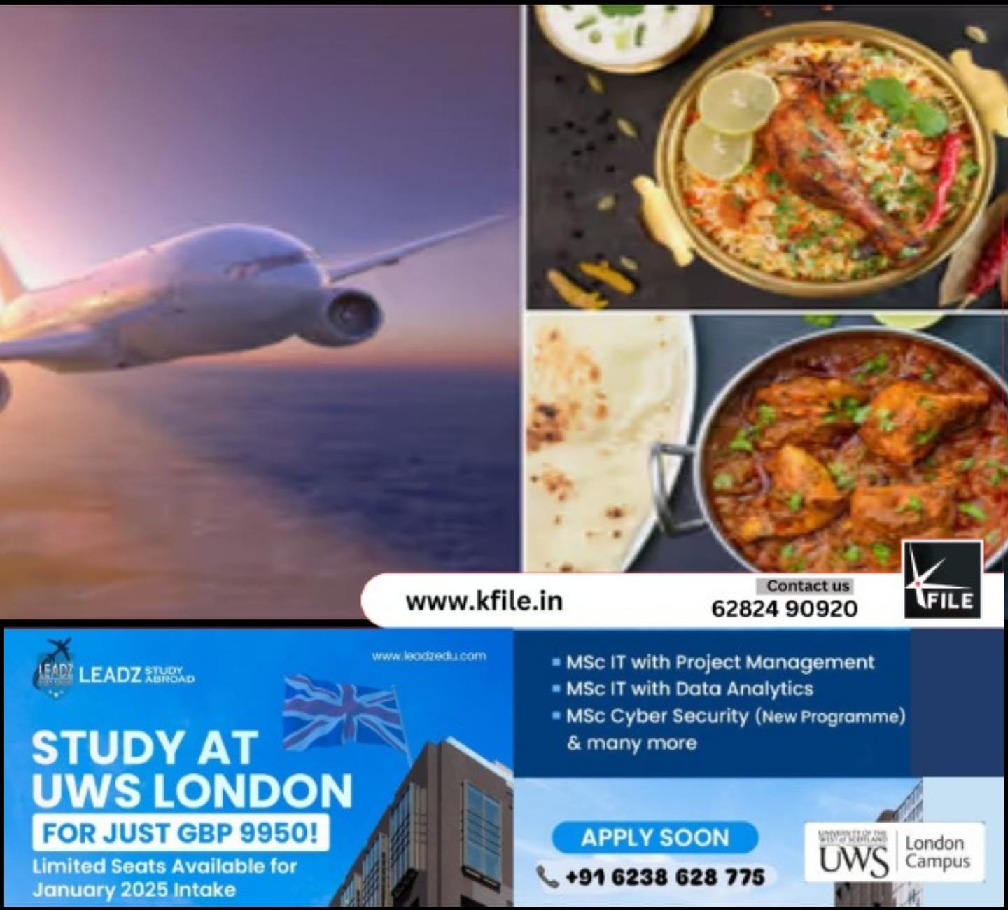 എയർ ഇന്ത്യയിൽ പുതിയ മെനു; മലബാർ ചിക്കൻ കറിയും ബിരിയാണിയും