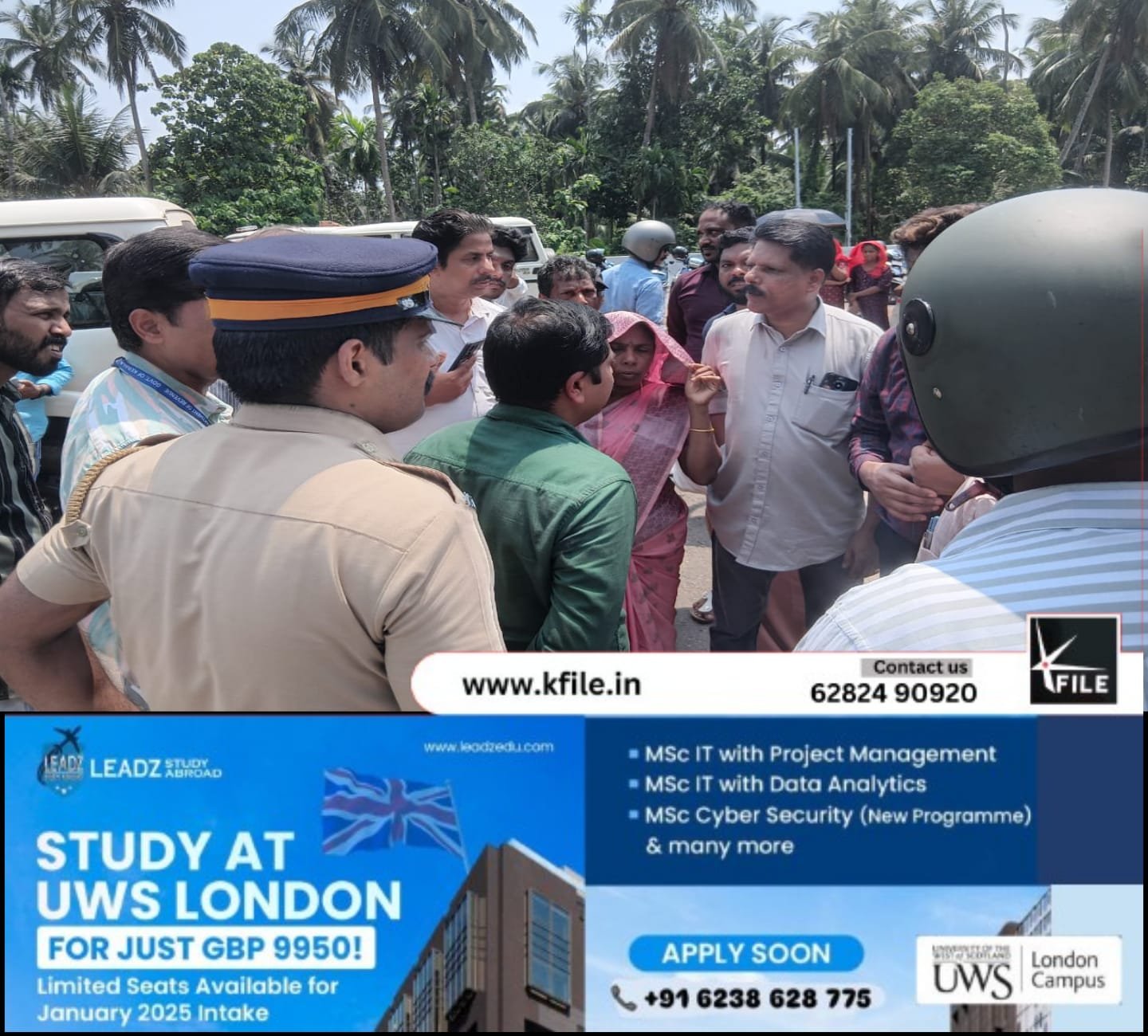 ബൈപ്പാസിൽ സമരസമിതി പ്രവൃത്തി തടഞ്ഞു: മരളൂരിൽ സംഘർഷം