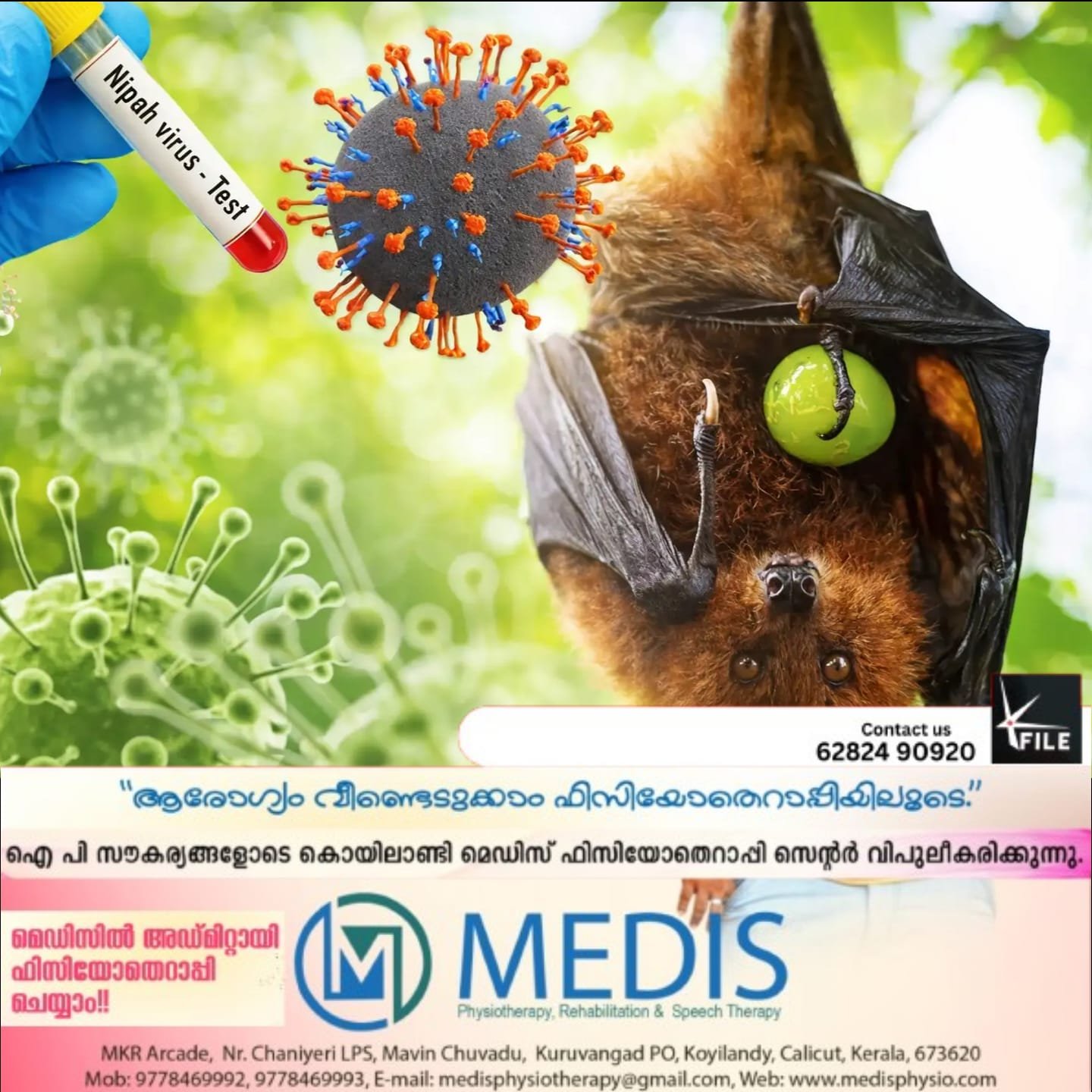 നിപ വൈറസ് ബാധിച്ച രോഗിയുടെ ആരോഗ്യനില ഗുരുതരാവസ്ഥയിൽ നിപ വൈറസ് ബാധിച്ച രോഗിയുടെ ആരോഗ്യനില ഗുരുതരാവസ്ഥയിൽ
