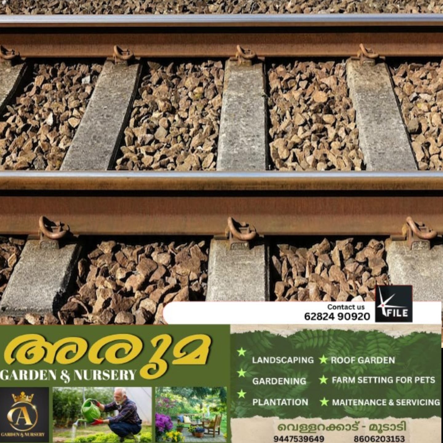 റെയിൽ ട്രാക്കിന്റെ അര കിലോമീറ്ററോളം ഭാഗം മോഷണം പോയി