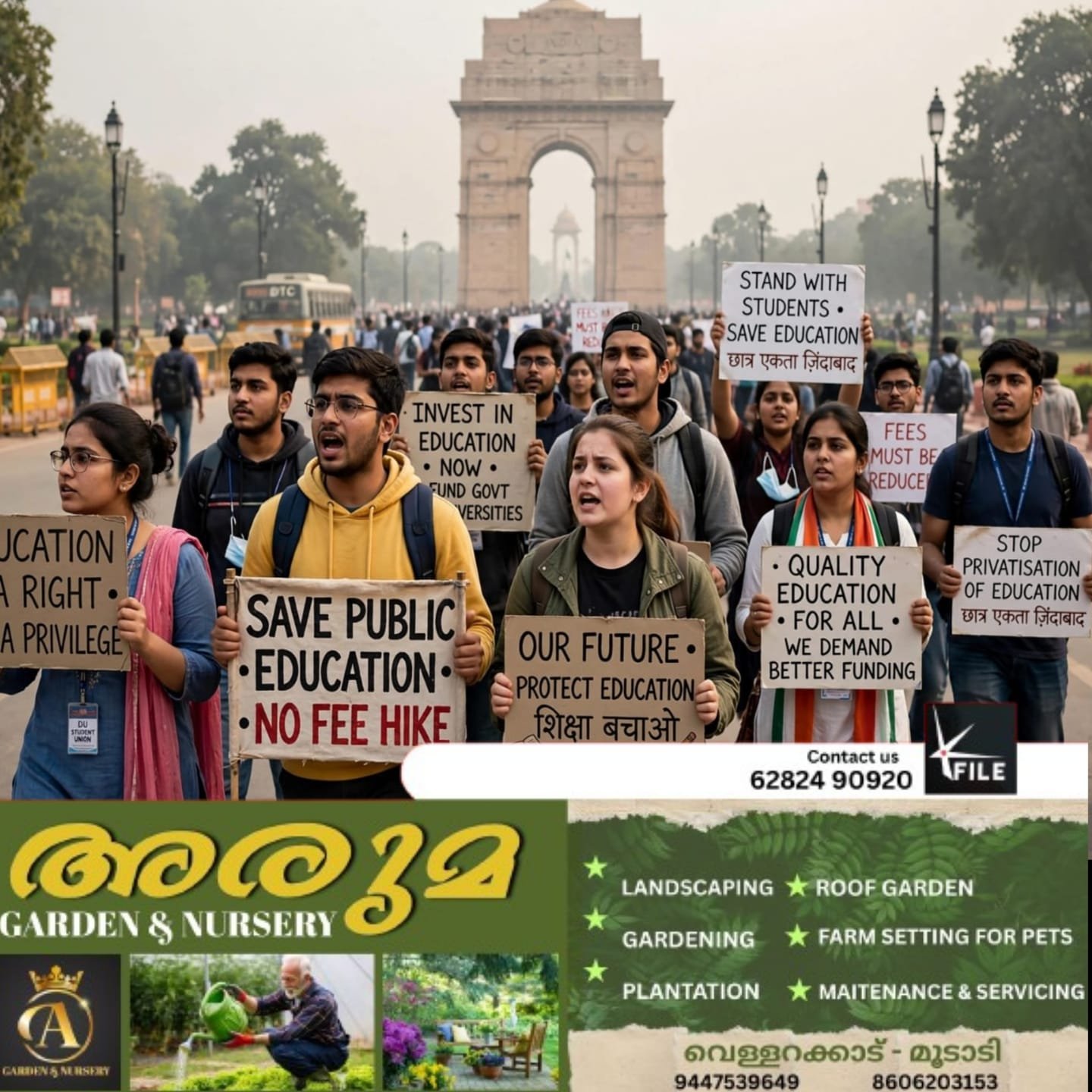 വിദ്യാർത്ഥികളുടെ ശബ്ദത്തെ ലാത്തികൊണ്ട് നിശ്ശബ്ദമാക്കാനാകുമോ? വിദ്യാർത്ഥികളുടെ ശബ്ദത്തെ ലാത്തികൊണ്ട് നിശ്ശബ്ദമാക്കാനാകുമോ?