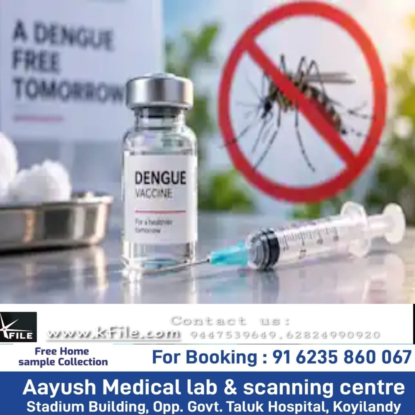 ഇന്ത്യ തദ്ദേശീയമായി വികസിപ്പിച്ച ആദ്യത്തെ ഡെങ്കിപ്പനി വാക്സിനായ ‘ഡെങ്കിഓൾ’ 2027 അവസാനത്തോടെ ലഭ്യമാകും ഇന്ത്യ തദ്ദേശീയമായി വികസിപ്പിച്ച ആദ്യത്തെ ഡെങ്കിപ്പനി വാക്സിനായ ‘ഡെങ്കിഓൾ’ 2027 അവസാനത്തോടെ ലഭ്യമാകും